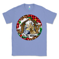 Colony Blue Christmas Joy To The World Classic Tee - RanaPortraitStore
