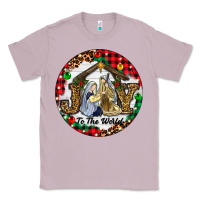 Lilac Christmas Joy To The World Classic Tee - RanaPortraitStore