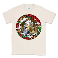 Natural Christmas Joy To The World Classic Tee - RanaPortraitStore