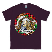 Plum Christmas Joy To The World Classic Tee - RanaPortraitStore