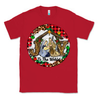 Red Christmas Joy To The World Classic Tee - RanaPortraitStore