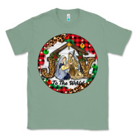Sage Christmas Joy To The World Classic Tee - RanaPortraitStore