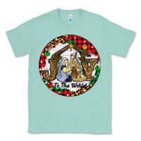 Seafoam Christmas Joy To The World Classic Tee - RanaPortraitStore