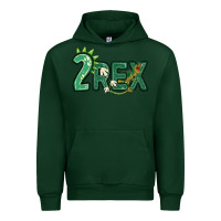 Forest Green two rex Urban Hoodie - MaliasSmallBusiness