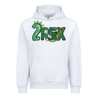 White two rex Urban Hoodie - MaliasSmallBusiness