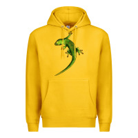 Lemon Green Lizard Illustrations Premium Hoodie - LillyAllenDesigns