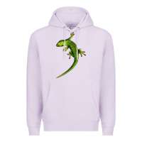 Lilac Green Lizard Illustrations Premium Hoodie - LillyAllenDesigns