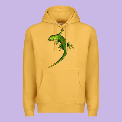 Green Lizard Illustrations Premium Hoodie Designed By Lillyallendesigns