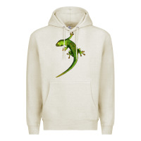 Oatmeal Heather Green Lizard Illustrations Premium Hoodie - LillyAllenDesigns
