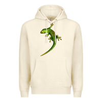 Sandshell Green Lizard Illustrations Premium Hoodie - LillyAllenDesigns
