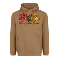 Toasted Coconut peace love tacos Heavyweight Hoodie - CTS Tumbler Store