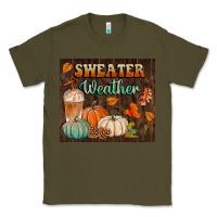 Army Green sweater weather tumbler Classic Tee - BundleAndBundleShop