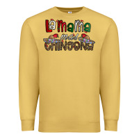 Antique Gold la mama mas chingona Premium Sweatshirt - CowhideDigitalArt