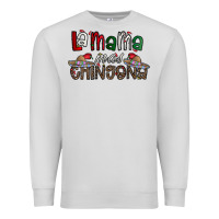 Dove Grey la mama mas chingona Premium Sweatshirt - CowhideDigitalArt