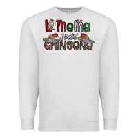 Oatmeal Heather la mama mas chingona Premium Sweatshirt - CowhideDigitalArt