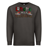 Smoke la mama mas chingona Premium Sweatshirt - CowhideDigitalArt