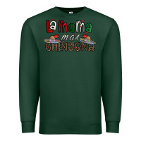 Sports Green la mama mas chingona Premium Sweatshirt - CowhideDigitalArt
