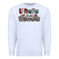 White la mama mas chingona Premium Sweatshirt - CowhideDigitalArt