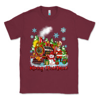 Burgundy merry christmas polar express Classic Tee - Zillion Design Studio