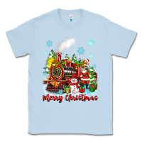 Dusty Blue merry christmas polar express Classic Tee - Zillion Design Studio