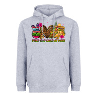 Heather Grey peace love cinco de mayo Heavyweight Hoodie - CTS Tumbler Store