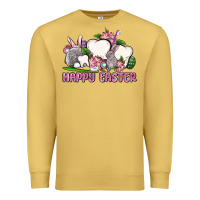Antique Gold Happy Easter teeth Premium Sweatshirt - OliviaCreatesArt