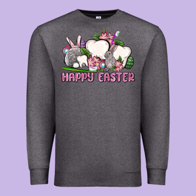 Happy Easter Teeth Premium Sweatshirt Designed By Oliviacreatesart