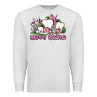 Oatmeal Heather Happy Easter teeth Premium Sweatshirt - OliviaCreatesArt