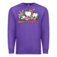 Purple Happy Easter teeth Premium Sweatshirt - OliviaCreatesArt
