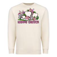 Sandshell Happy Easter teeth Premium Sweatshirt - OliviaCreatesArt