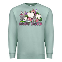 Seafoam Happy Easter teeth Premium Sweatshirt - OliviaCreatesArt