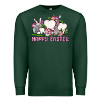 Sports Green Happy Easter teeth Premium Sweatshirt - OliviaCreatesArt