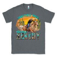 Charcoal Heather sometimes fancy always ranchy Classic Tee - texasbilliewilder