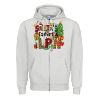 Dove Grey santa's favorite lpn Zipper Hoodie - Zillion Design Studio