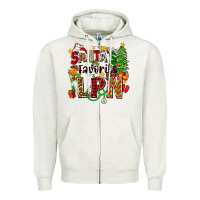 Oatmeal Heather santa's favorite lpn Zipper Hoodie - Zillion Design Studio