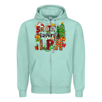 Seafoam santa's favorite lpn Zipper Hoodie - Zillion Design Studio