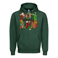 Sports Green santa's favorite lpn Zipper Hoodie - Zillion Design Studio