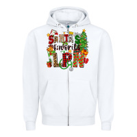 White santa's favorite lpn Zipper Hoodie - Zillion Design Studio