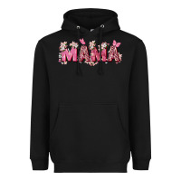 Black pink flowers mama Heavyweight Hoodie - Zillion Design Studio
