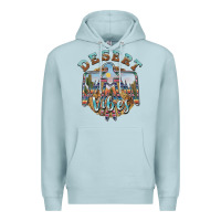 Blue Mist desert vibes thunderbird Premium Hoodie - BarkalooDesign