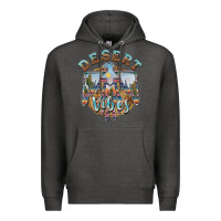 Charcoal Heather desert vibes thunderbird Premium Hoodie - BarkalooDesign