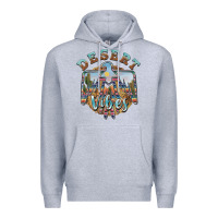 Heather Grey desert vibes thunderbird Premium Hoodie - BarkalooDesign