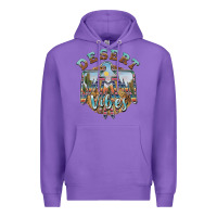 Purple desert vibes thunderbird Premium Hoodie - BarkalooDesign