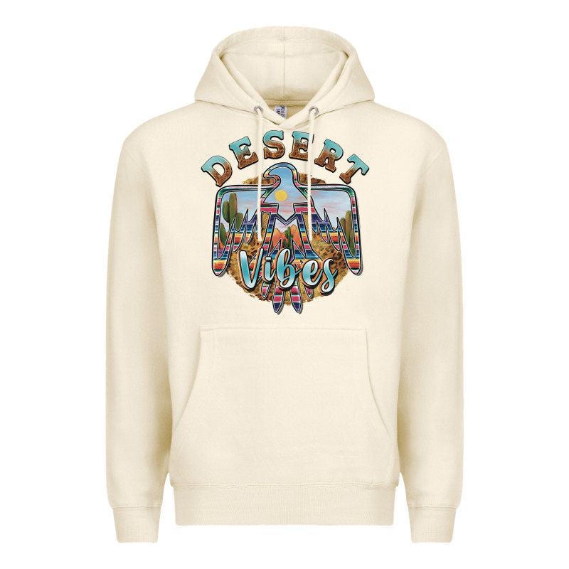 Desert Vibes Thunderbird Premium Hoodie by BarkalooDesign | Teevron