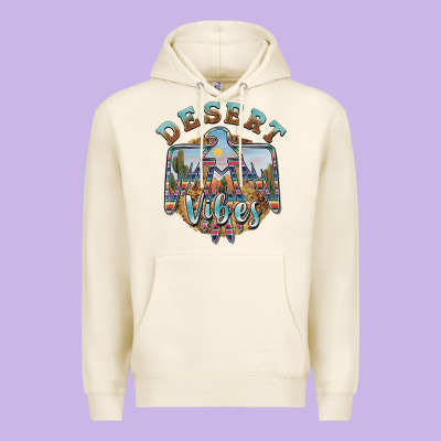 Desert Vibes Thunderbird Premium Hoodie Designed By Barkaloodesign