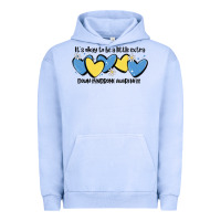 Pigment Grape Ice it's okay to be little extra down syndrome awarene Urban Hoodie - MaliasSmallBusiness