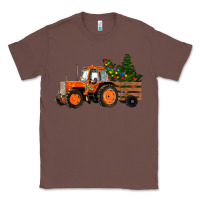 Chestnut Christmas Orange Farm Tractor Classic Tee - RanaPortraitStore