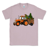 Lilac Christmas Orange Farm Tractor Classic Tee - RanaPortraitStore