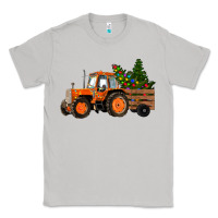 Moon Dust Christmas Orange Farm Tractor Classic Tee - RanaPortraitStore