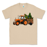 Mushroom Christmas Orange Farm Tractor Classic Tee - RanaPortraitStore